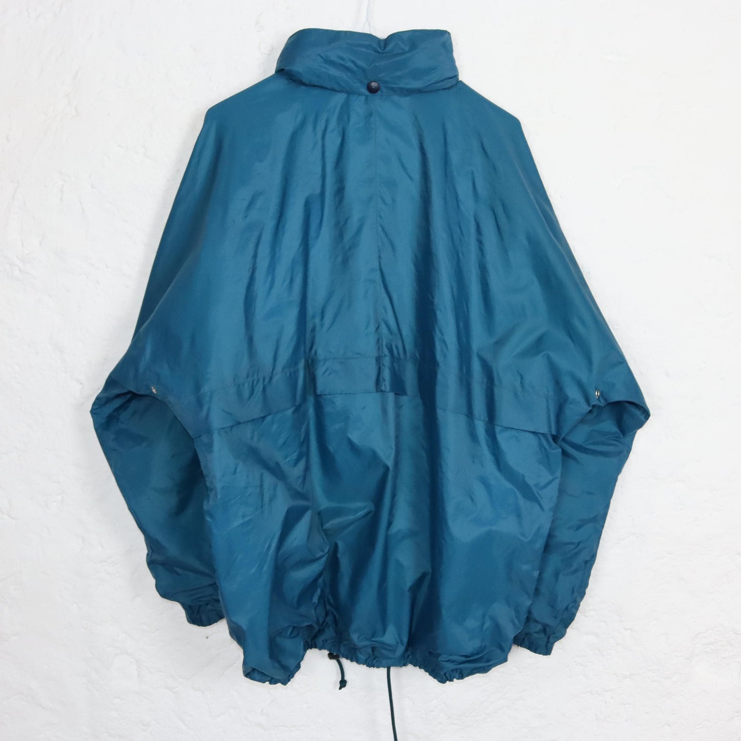 Vintage 80s 90s AQUASPLIT rain jacket jacket thin waterproof blue double layer M