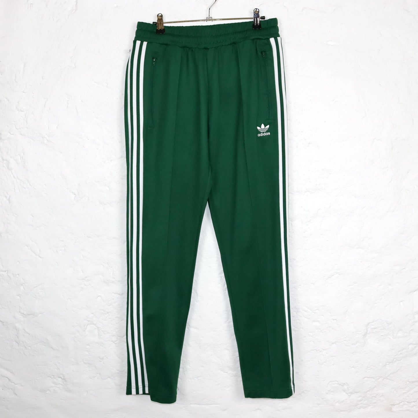 Vintage 80s 90s Y2k ADIDAS tracksuit bottoms green M