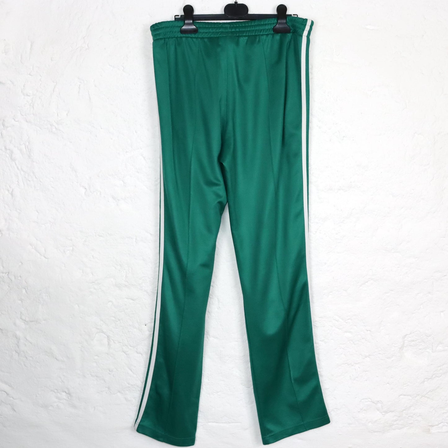 Vintage 80er 90er ADIDAS Jogginghose Trainingshose gerades Bein grün M