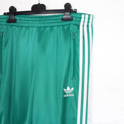 Vintage 80er 90er ADIDAS Jogginghose Trainingshose gerades Bein grün M