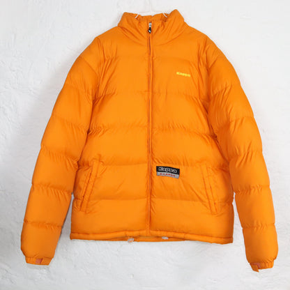 Vintage 80s 90s Y2k KAPPA puffer jacket lined winter jacket orange XL