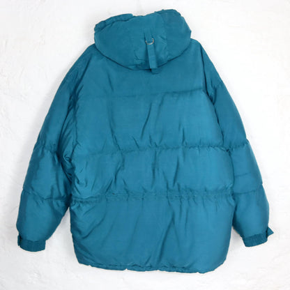 Vintage 80s 90s BRUGI down jacket winter jacket lined puffer jacket blue 56 XXL