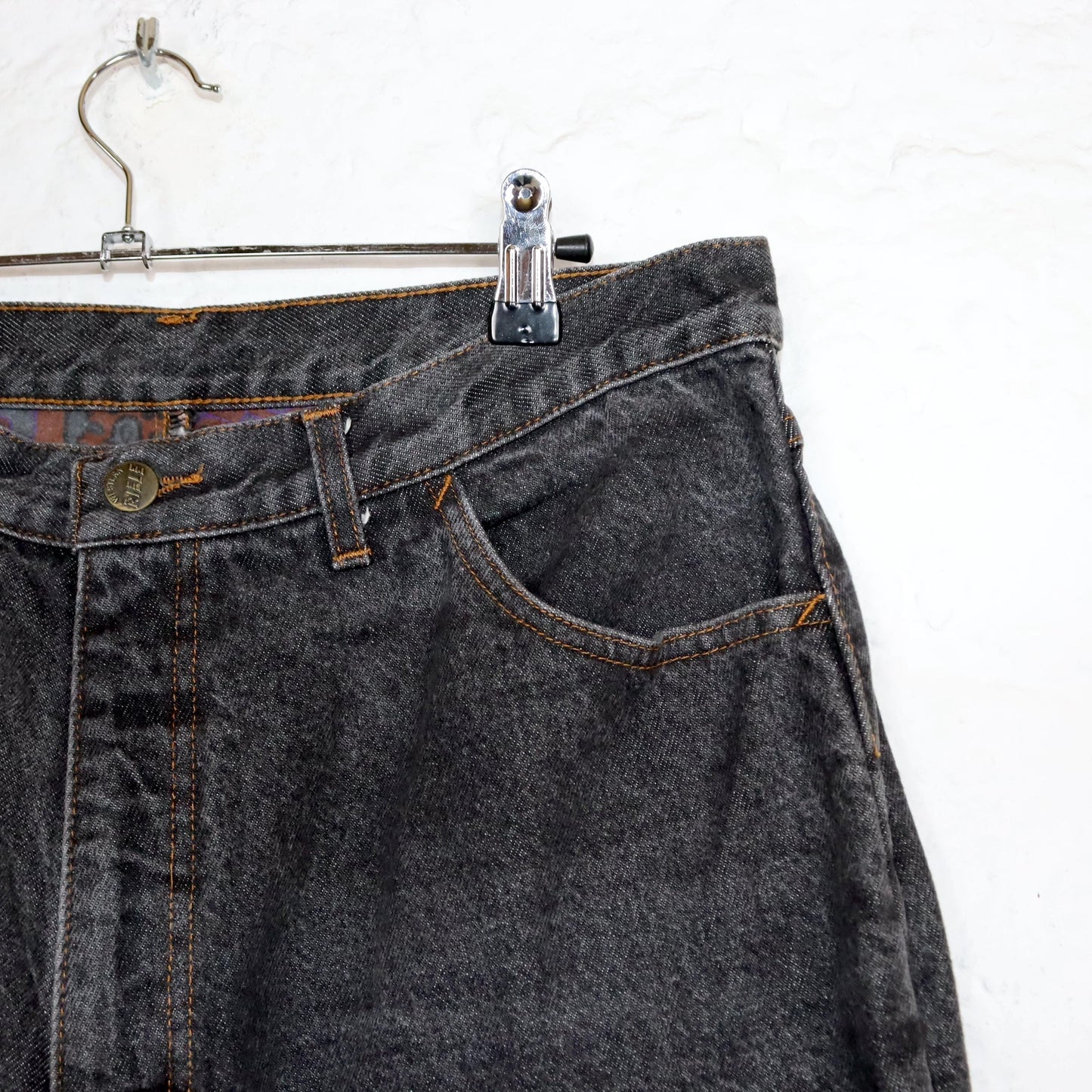 Vintage 80er 90er RIFLE Jeans grau doppellagig Winterjeans W36 L30