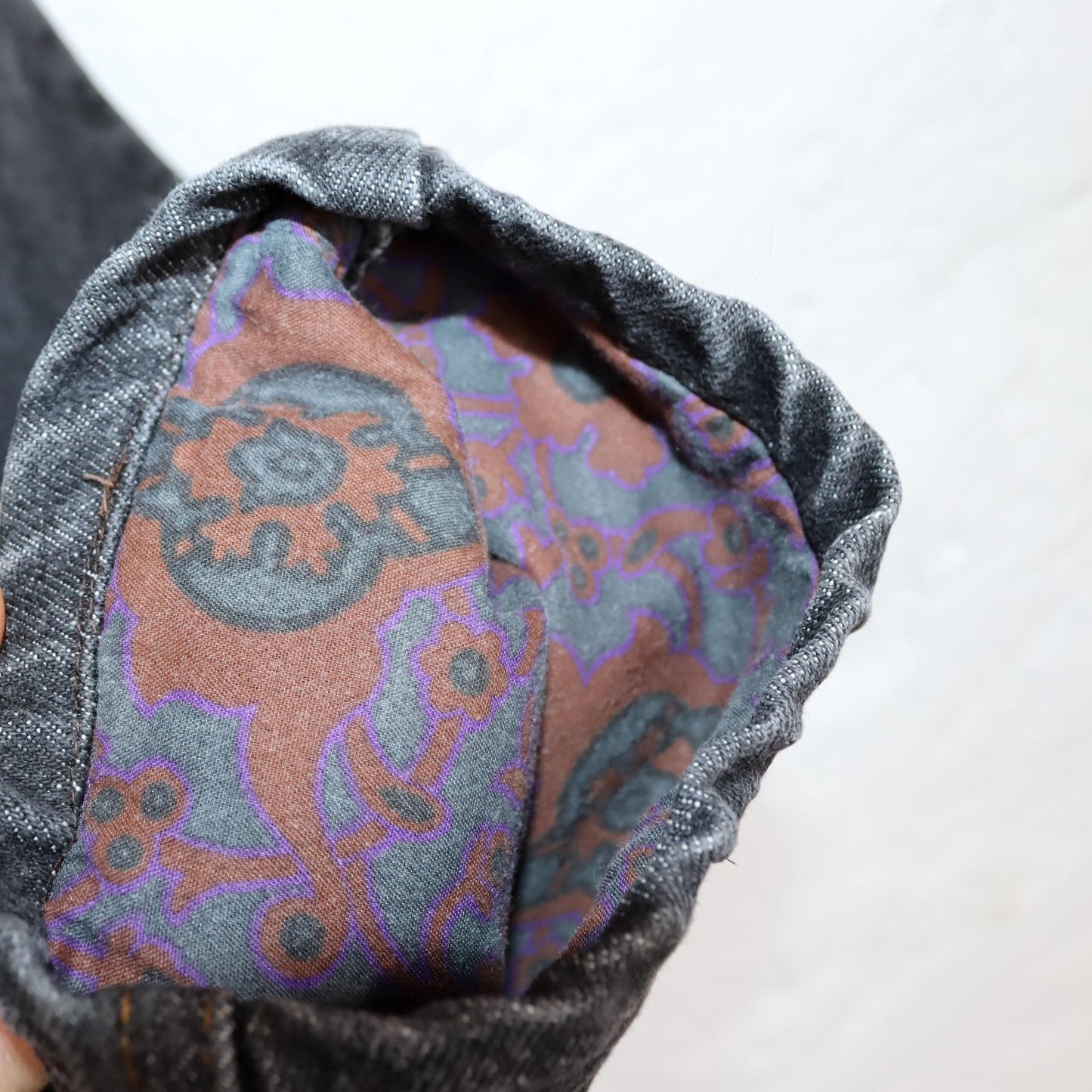 Vintage 80er 90er RIFLE Jeans grau doppellagig Winterjeans W36 L30