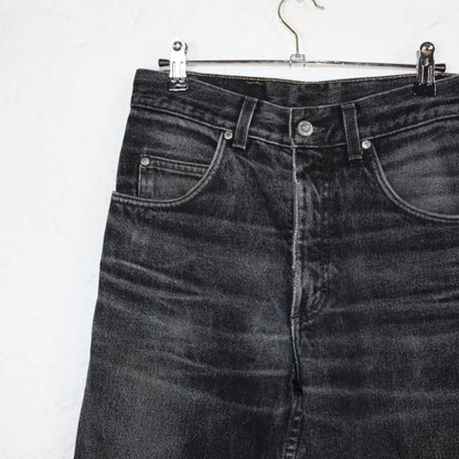 Vintage 80er 90er MUSTANG Jeans gerades Bein grau washed out highwaist W29 L32