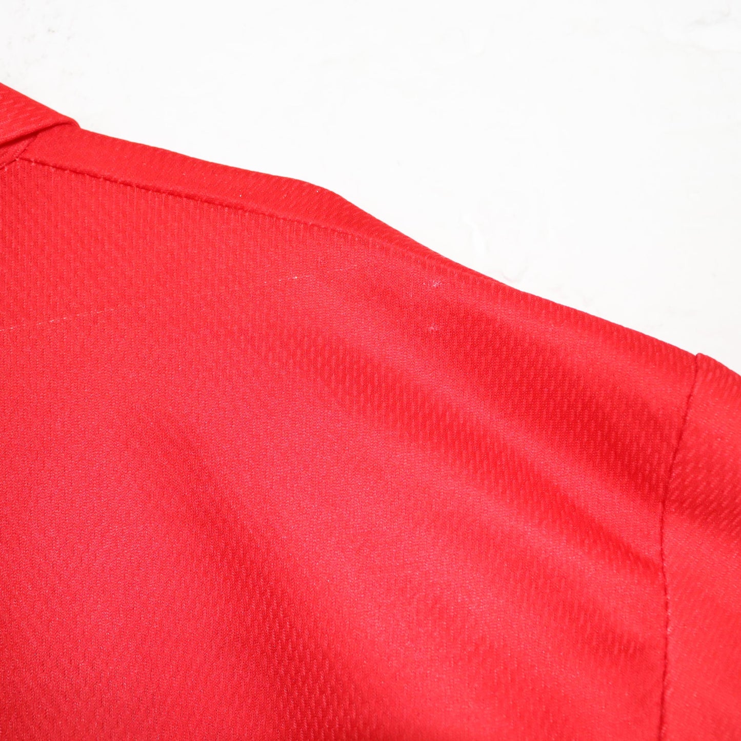 Vintage 80er 90er FERRARI Trikot T-Shirt kurzarm rot Polokragen L