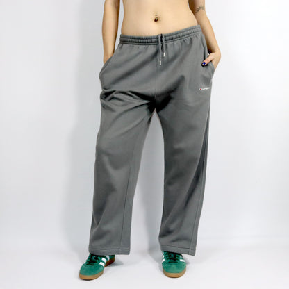 Vintage 80s 90s CHAMPION jogging pants tracksuit bottoms baggy wide leg grey XXL