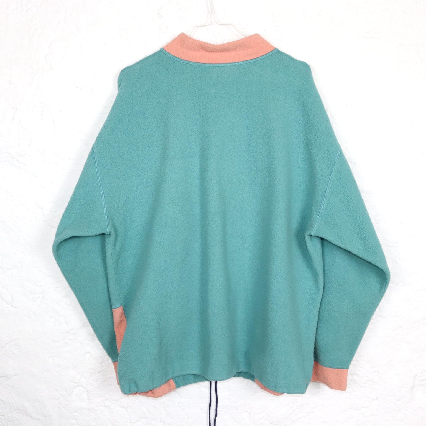 Vintage 80er 90er BIDIBLU Fleecepullover Pullover Stehkragen Pastell XL