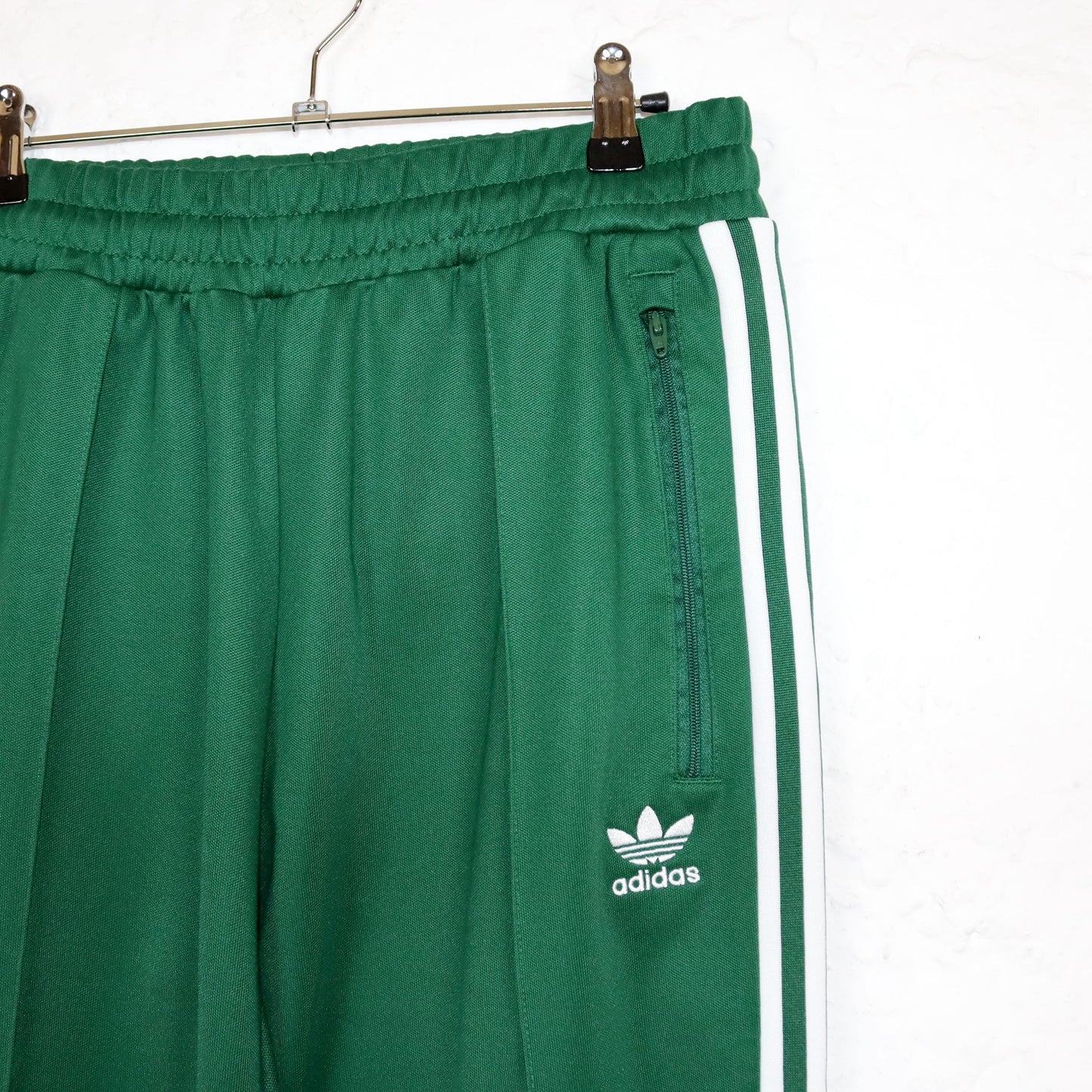 Vintage 80s 90s Y2k ADIDAS tracksuit bottoms green M