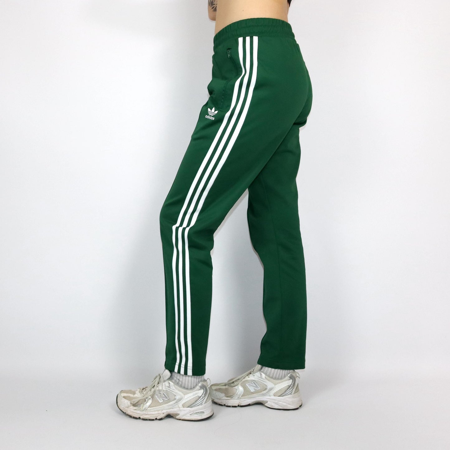 Vintage 80s 90s Y2k ADIDAS tracksuit bottoms green M