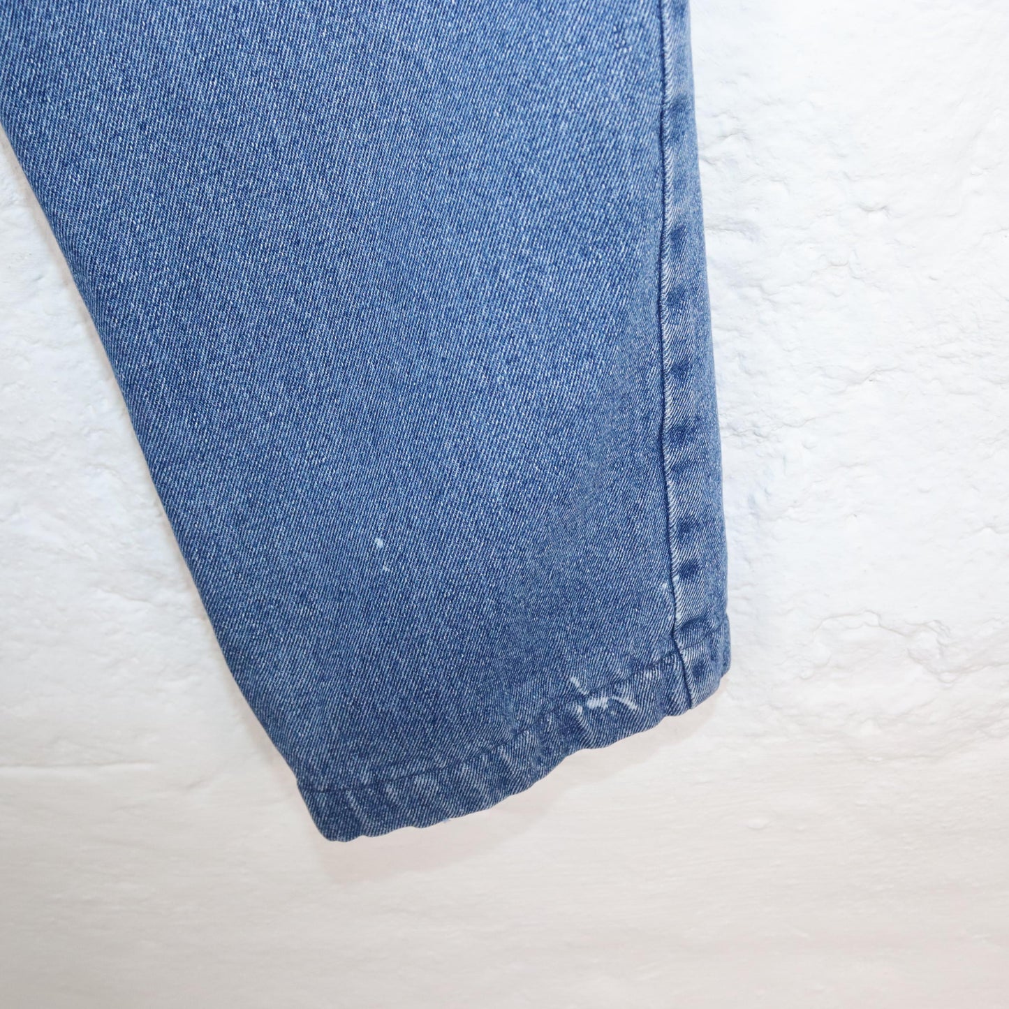 Vintage 80s 90s WAMPUM Jeans Pants Baggy double layer lined blue 50 L