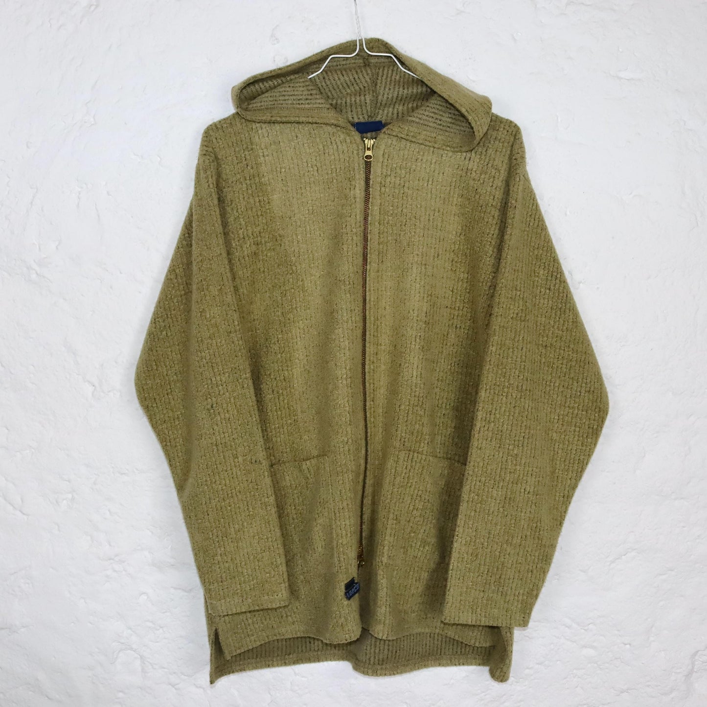 Vintage 80s 90s ASICS jacket thin with hood tracksuit jacket L