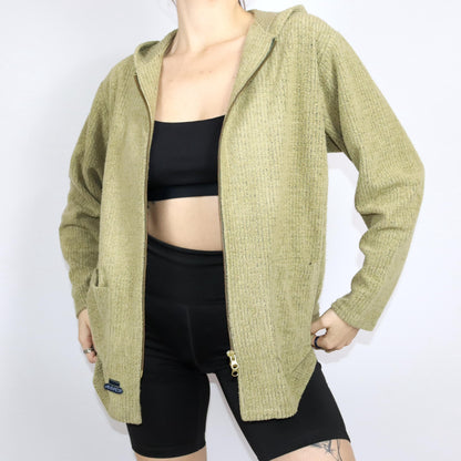 Vintage 80s 90s ASICS jacket thin with hood tracksuit jacket L