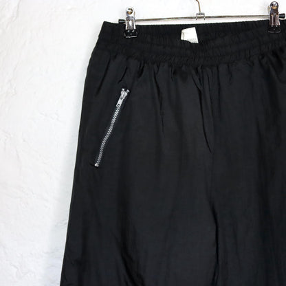Vintage 80s 90s ski pants winter pants lined highwaist black shiny S