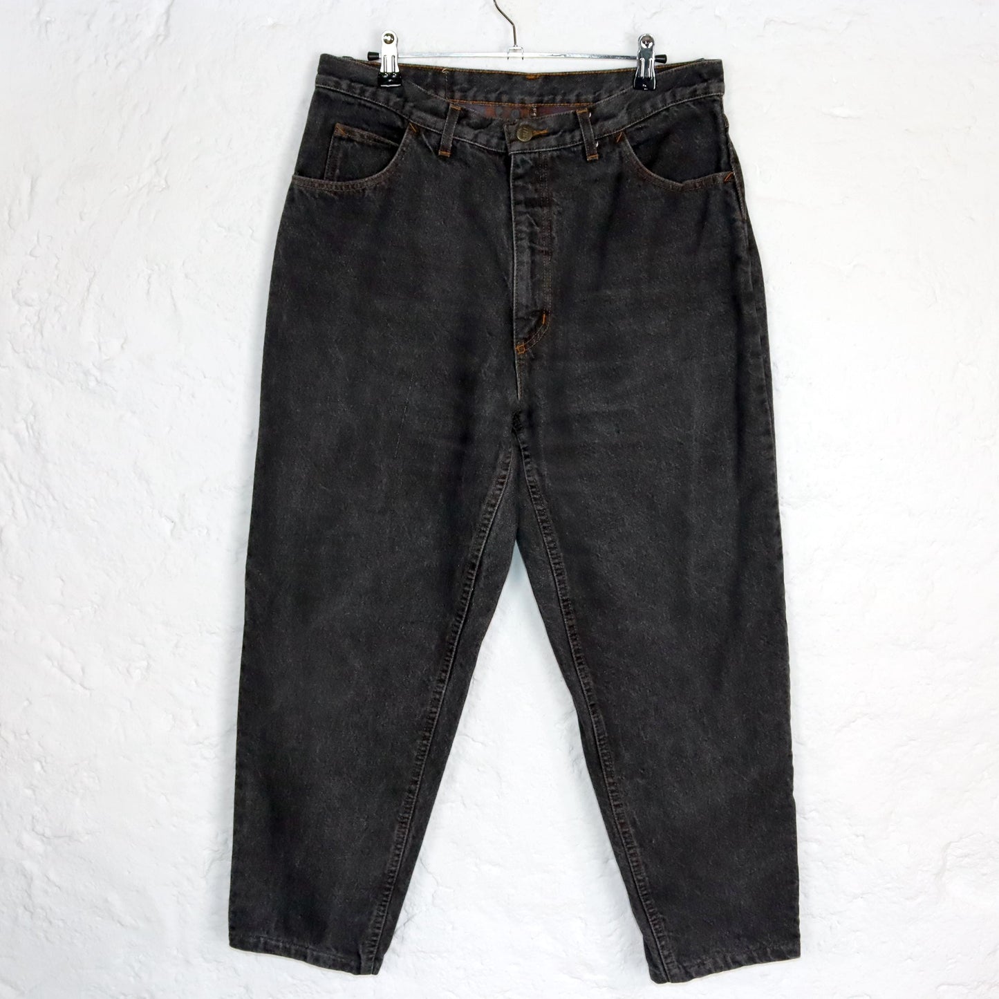 Vintage 80er 90er RIFLE Jeans grau doppellagig Winterjeans W36 L30