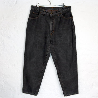 Vintage 80er 90er RIFLE Jeans grau doppellagig Winterjeans W36 L30