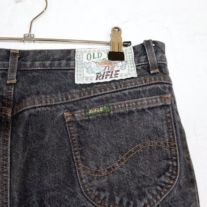 Vintage 80er 90er RIFLE Jeans grau doppellagig Winterjeans W36 L30