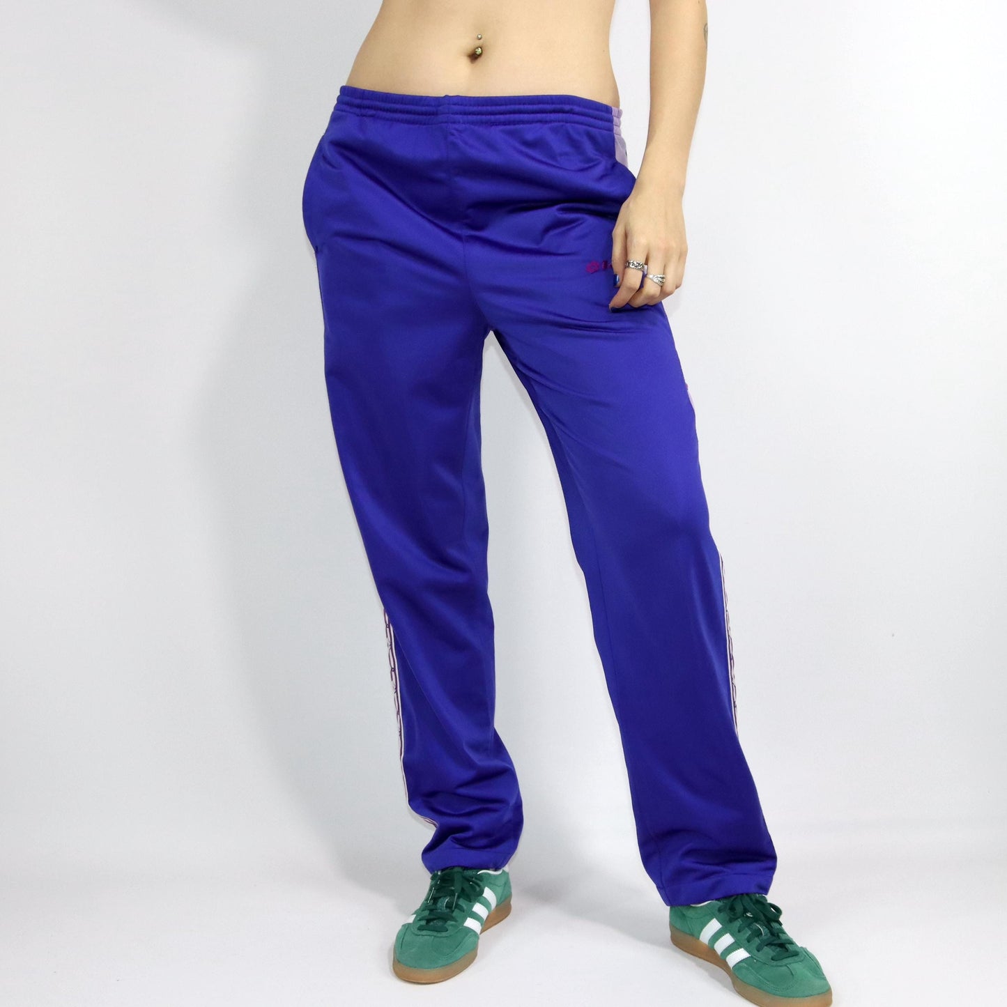 Vintage 80s 90s LOTTO tracksuit bottoms jogging pants purple lilac M