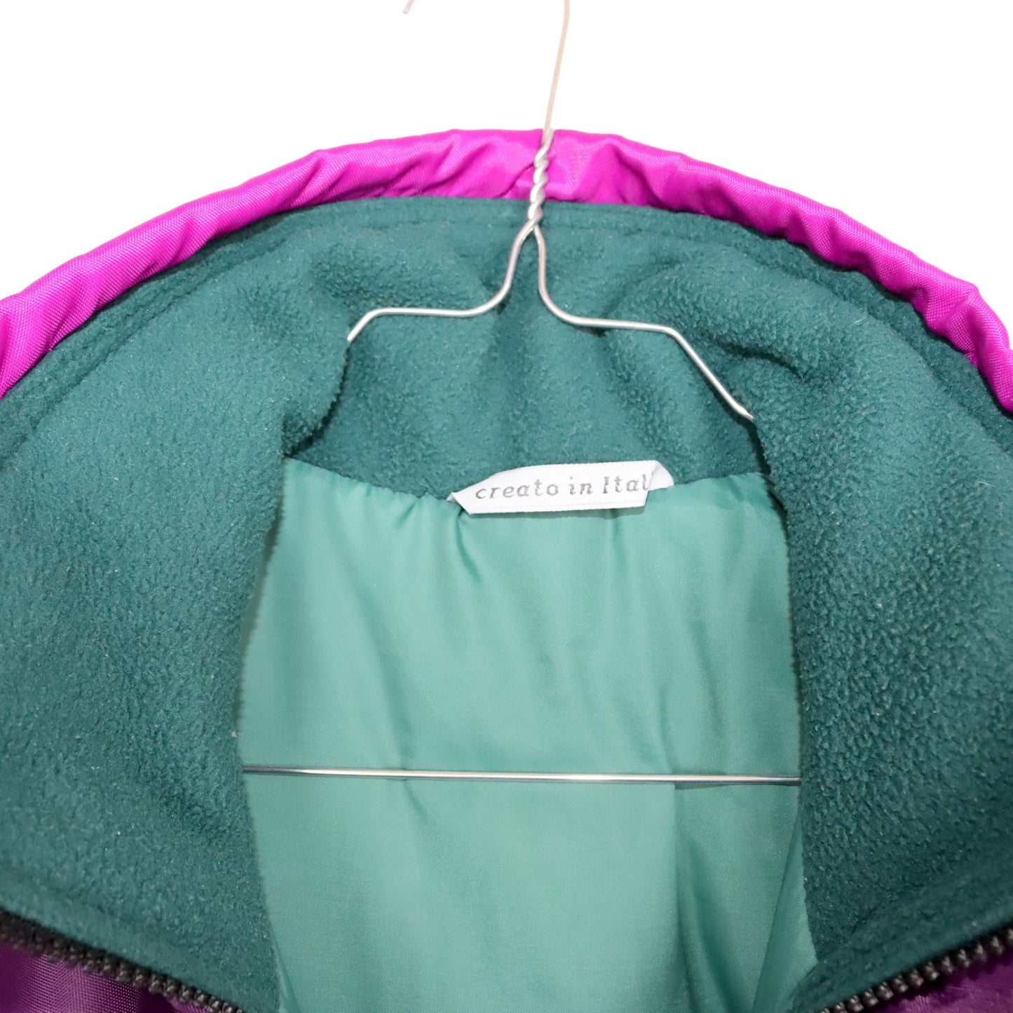 Vintage 80s 90s SNOWANDFREEDOM ski suit snowsuit one-piece dark green purple M