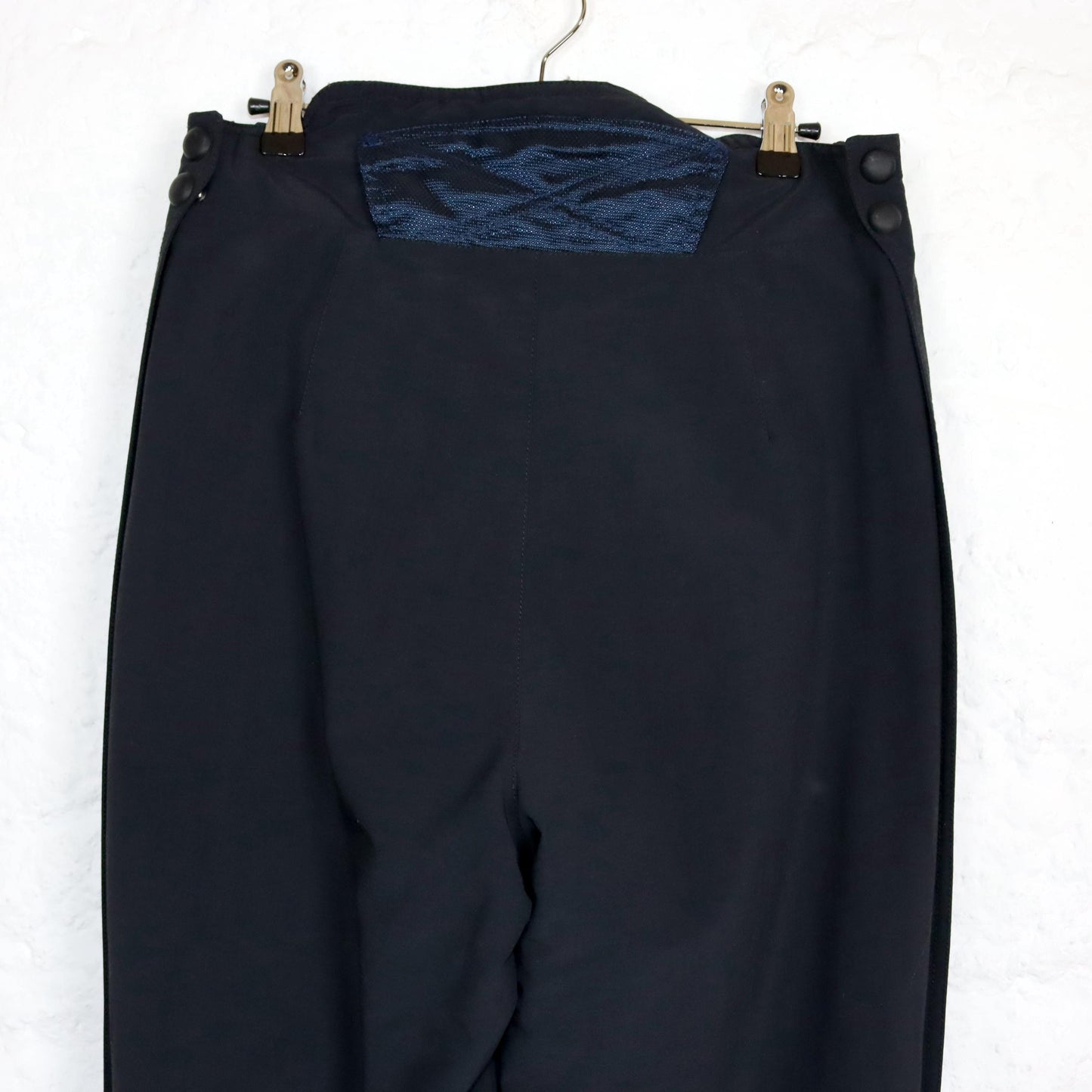 Vintage 80s 90s FILA ski pants snow pants blue black high waist lined 48 M