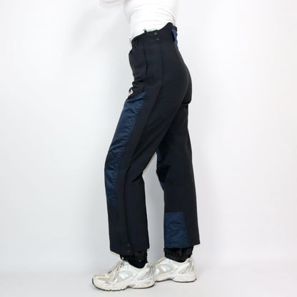 Vintage 80s 90s FILA ski pants snow pants blue black high waist lined 48 M