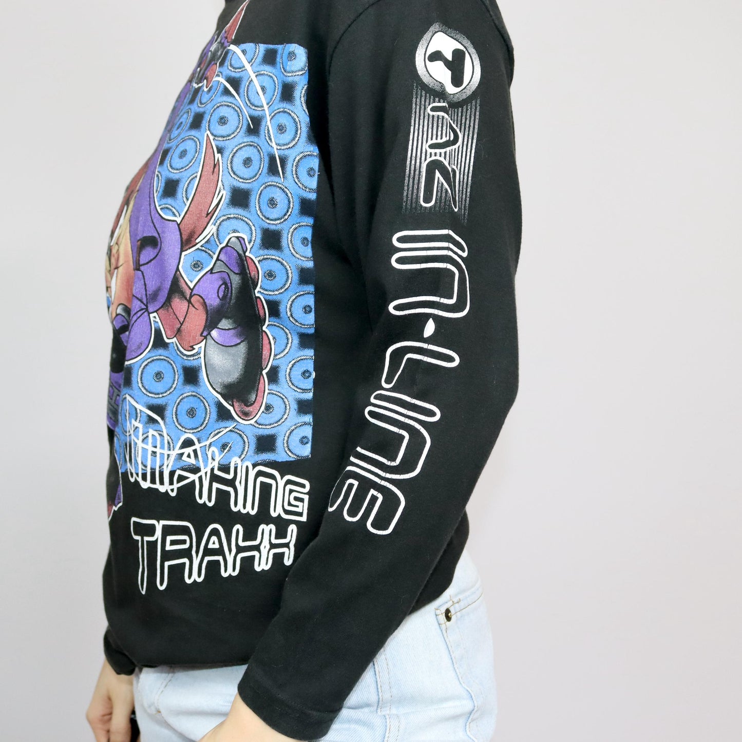Vintage 80s 90s JINGLERS Longsleeve T-Shirt Long Sleeve Print Warner Bros. 1995 XS
