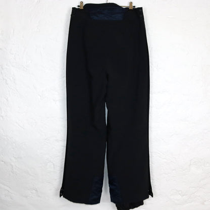 Vintage 80s 90s FILA ski pants snow pants blue black high waist lined 48 M