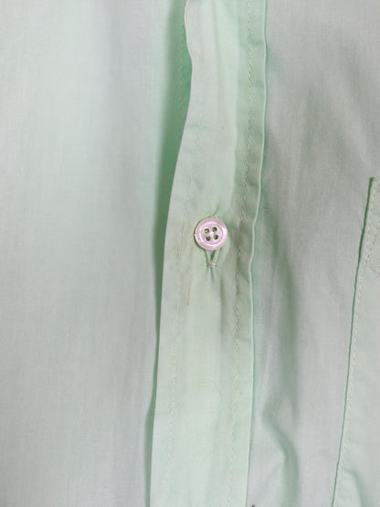 Vintage 80s 90s VALENTINO OLIVER shirt long sleeve mini green embroidery M