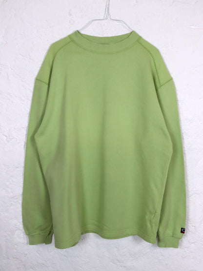 Vintage 80er 90er CHIEMSEE Sweatshirt Pullover Print hellgrün M