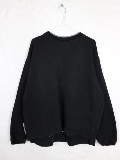 Vintage 80er 90er HOMEBOY Sweatshirt Pullover schwarz Stickerei L