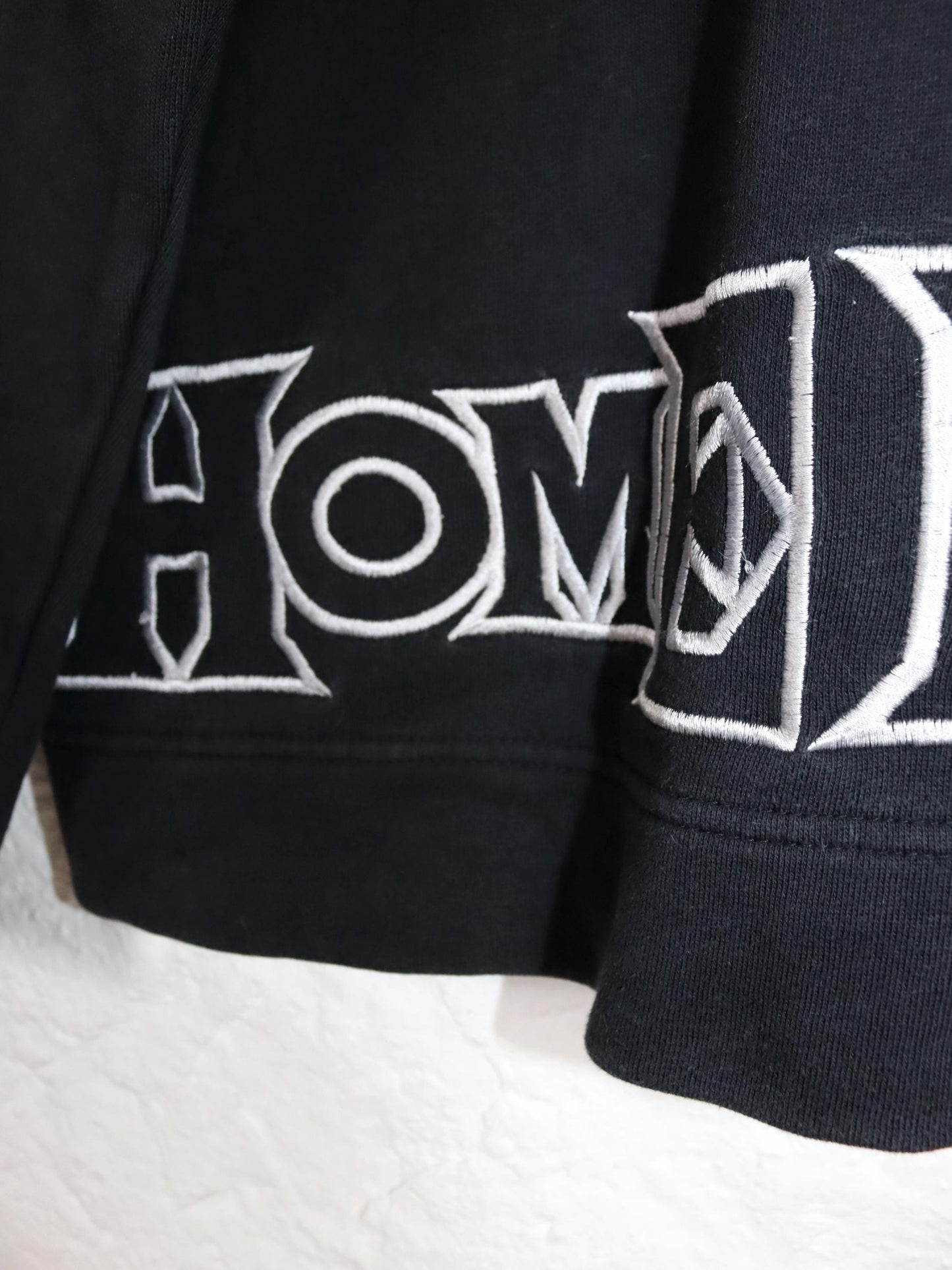 Vintage 80er 90er HOMEBOY Sweatshirt Pullover schwarz Stickerei L