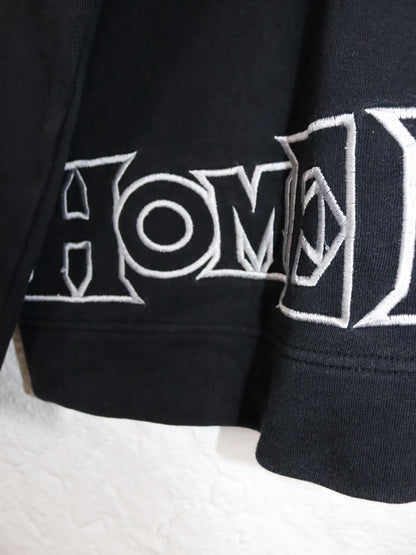 Vintage 80er 90er HOMEBOY Sweatshirt Pullover schwarz Stickerei L