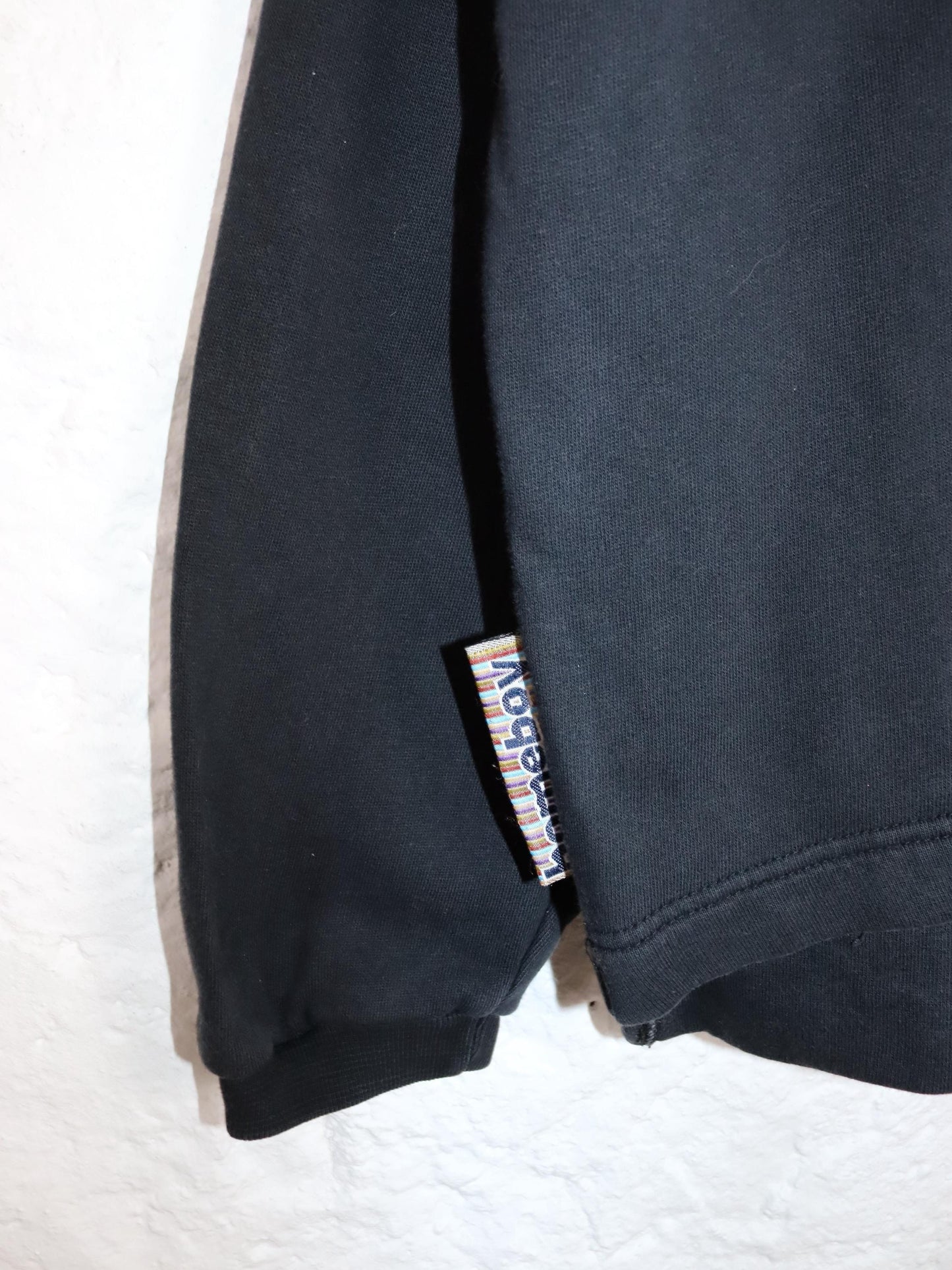 Vintage 80er 90er HOMEBOY Sweatshirt Pullover schwarz Stickerei L