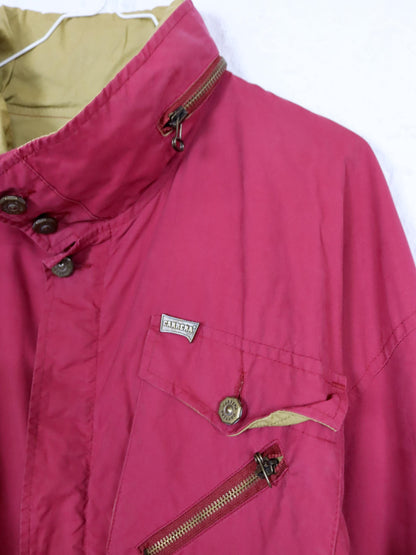 Vintage 80s 90s CARRERA rain jacket, transition jacket, red, double-layered, L