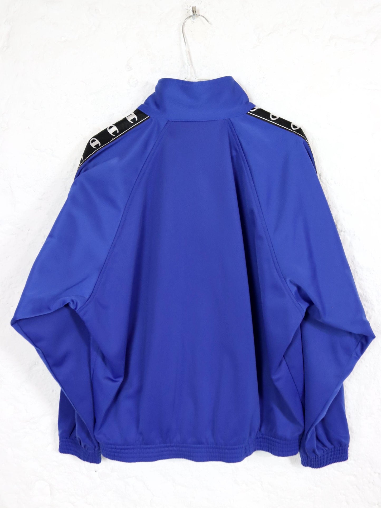 Vintage 80s 90s CHAMPION tracksuit jacket stand-up collar blue S
