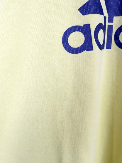 Vintage 80er 90er ADIDAS Sweatshirt Pullover gelb blau 176 M