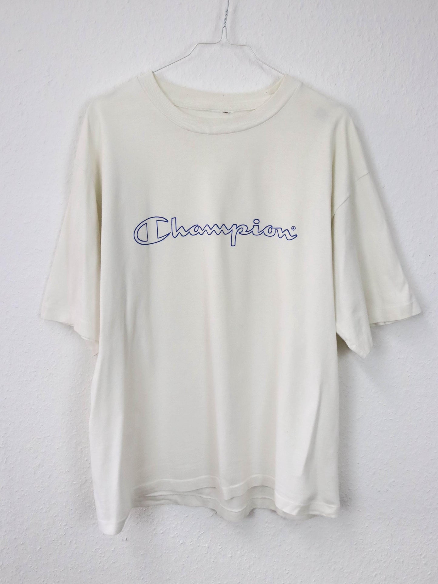 Vintage 80s 90s CHAMPION T-Shirt short sleeve white M