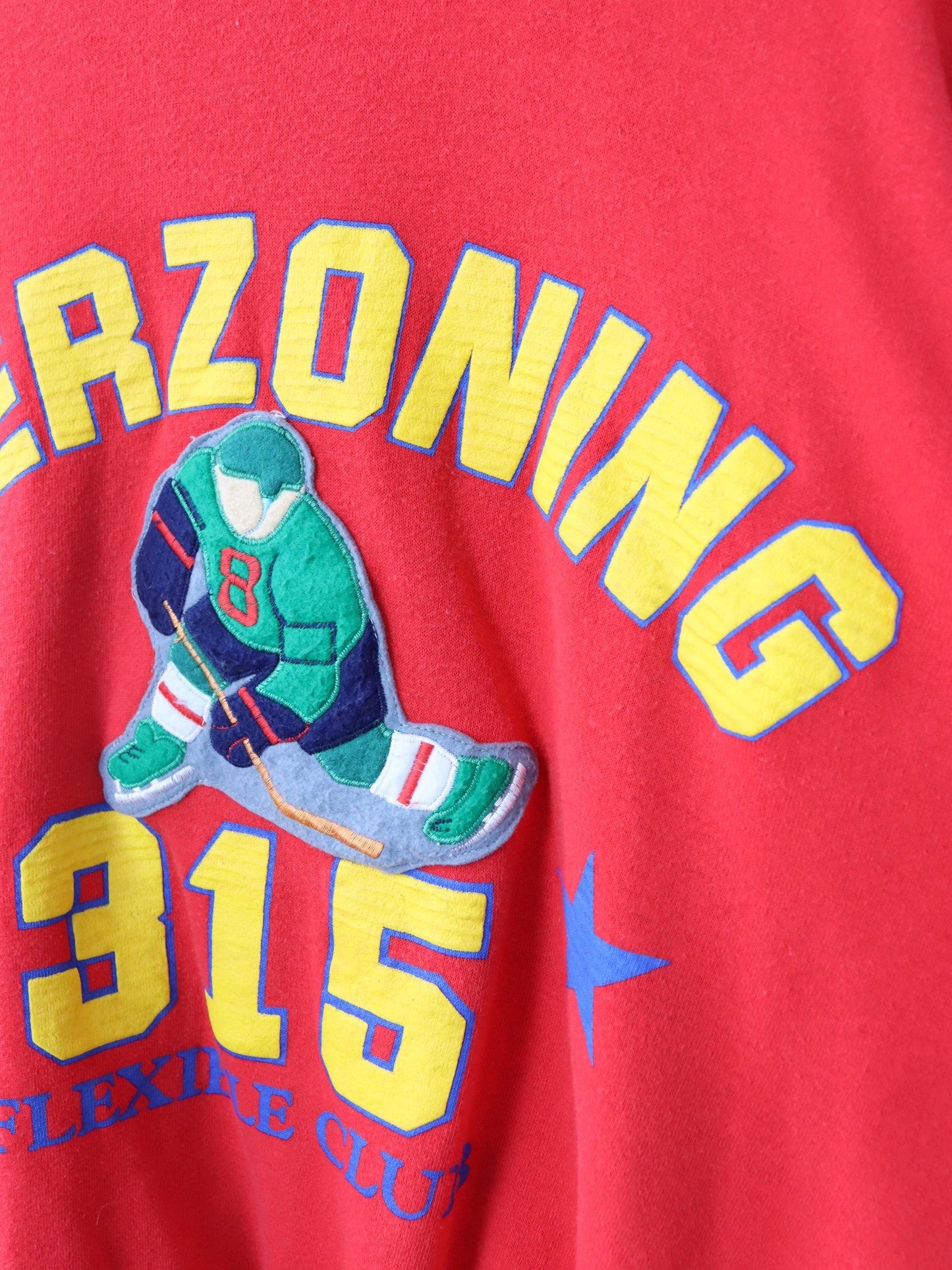 Vintage 80er 90er NORTONS Sweatshirt Overzoning Ice Hockey rot L