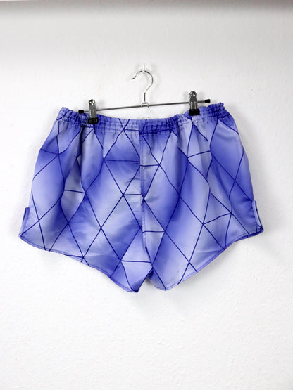 Vintage 80er 90er PUMA Shorts Laufshorts kurze Hose lila blau L/XL