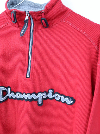 Vintage 80er 90er CHAMPION Sweatshirt Pullover grau rot M