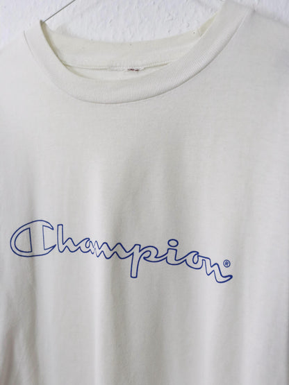 Vintage 80s 90s CHAMPION T-Shirt short sleeve white M