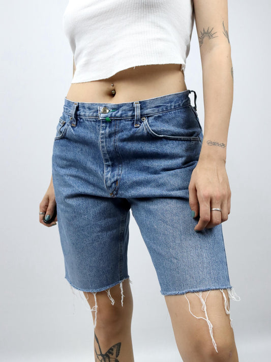 Vintage 80s 90s JACOB COAEN shorts denim shorts jorts light blue W33