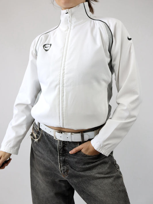 Vintage 90s 00s Y2k NIKE ACG track jacket stand-up collar white S