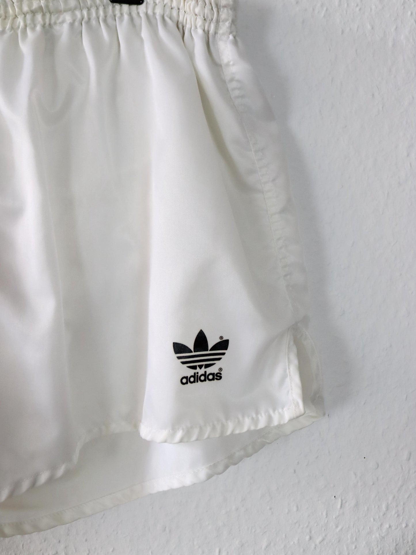 Vintage 80er 90er ADIDAS Shorts Laufshorts weiß Made in Yugoslavia D7 L