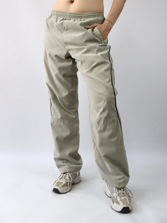 Vintage 90s 00s Y2k ADIDAS jogging pants tracksuit pants beige M