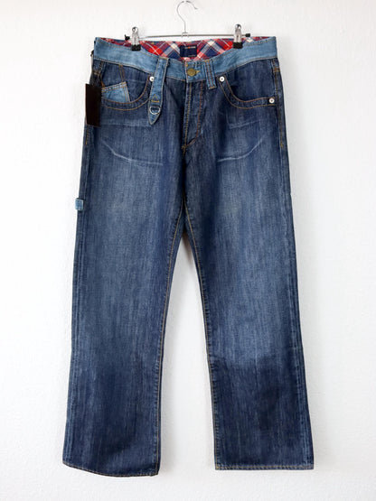 Vintage 90s 00s Y2k ENERGIE Baggy Pants Jeans Wide Leg Deadstock W34