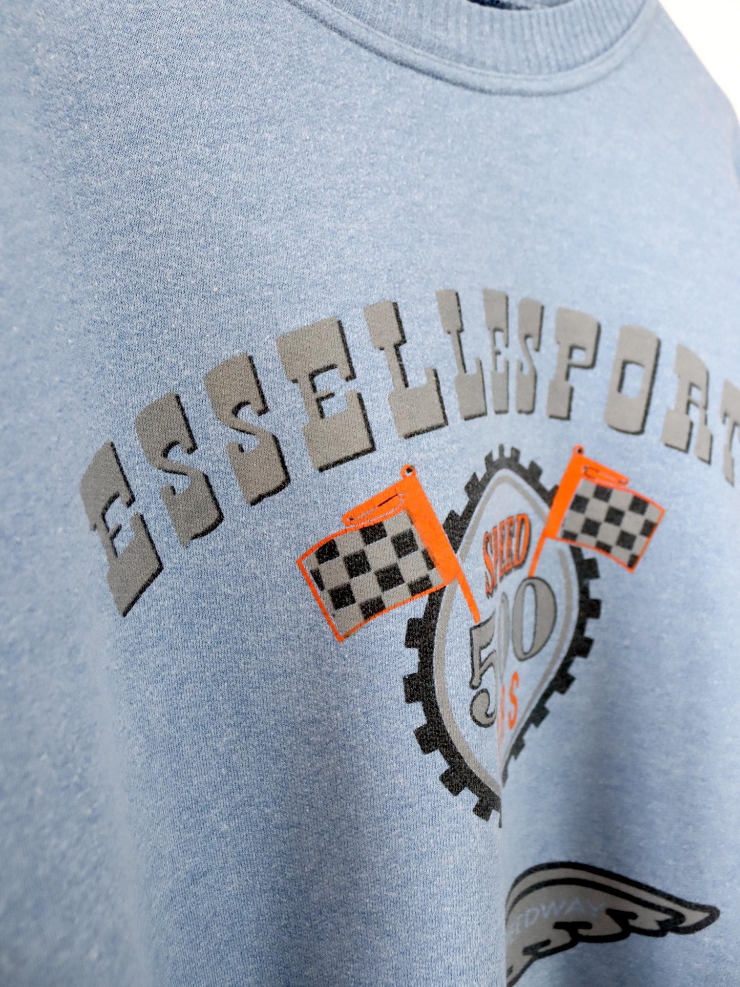 Vintage 80er 90er ESSELLE Sweatshirt Pullover Print Dayton 500 XL