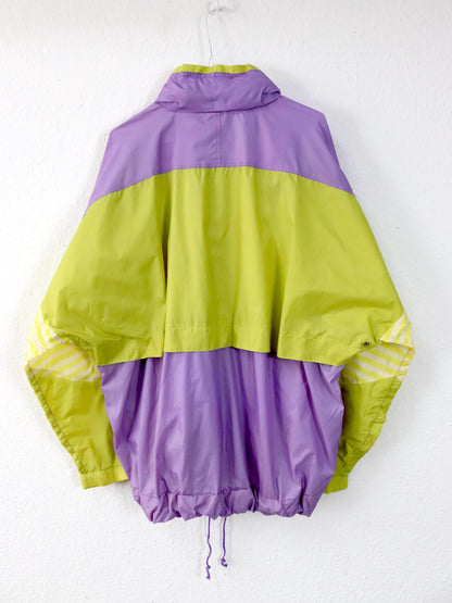 Vintage 80s 90s CAMPANGOLO rain jacket windbreaker lilac yellow L