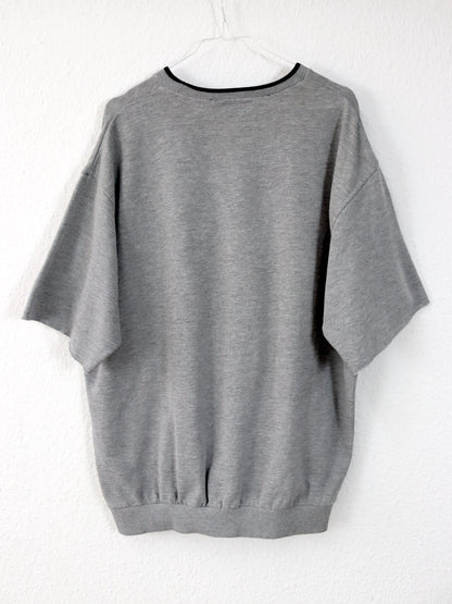 Vintage 80s 90s FILA sweatshirt shirt short sleeve grey L