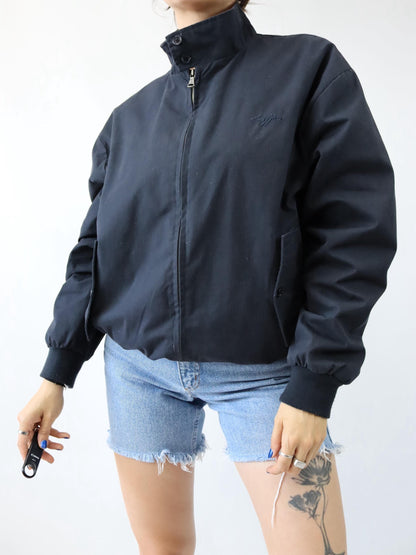 Vintage 80s 90s LOTTO Blouson Bomber Jacket dark blue XL